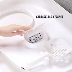Cat Litter Box Semi-closed Cat Supplies Cat Toilet Drawer Large Cat Litter Box - White