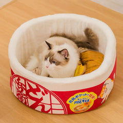 Insulated Winter Pet House Warm Bubble Bucket Dog Kennel Cat Shelter Indoor - Orange-M
