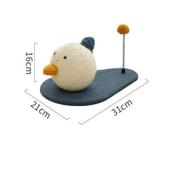 Cat Scratching Post Toy with Ball Claw Grinding Rope Tree for Indoor Play - Large