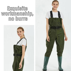 Waterproof Ultra Light Breathable Wading Pants Nylon Half Length Gear - Army green-42