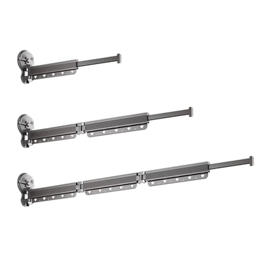 2/3/4-Bar Adjustable Foldable Retractable Clothes Drying Rack Suction Cup Hanger - Three Fold And Four Sections