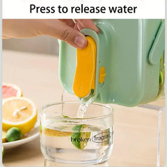 Large Capacity 3.5L Cold Water Kettle Home Use Beverage Dispenser Jug Mug - Green
