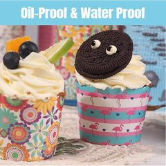 500pcs Colorful Cupcake Muffin Baking Cups Greaseproof Nonstick Paper Liners - Cupcake-500pcs-LSFTN