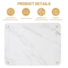 Diatom Mud Water Draining Pad Kitchen Faucet Washbasin Water Absorbing Mat