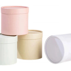 10pcs Clear Round Hug Bucket for Flower Arrangement Bouquet Packaging Supplies - Flower-Bucket-10pcs-Purple