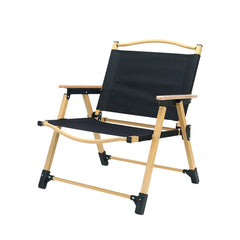 Outdoor Folding Chair Portable Camping Seat Compact Foldable Chair for Picnic - Black