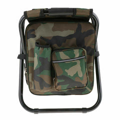 Portable Outdoor Folding Chair Oxford Small Stool for Fishing Camping Hiking - Green