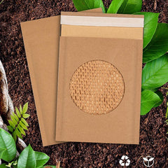 100PCS Honeycomb Wrap Bags Kraft Paper Cushion Eco Friendly Protective Wrapping - 17*22.5+4.5CM