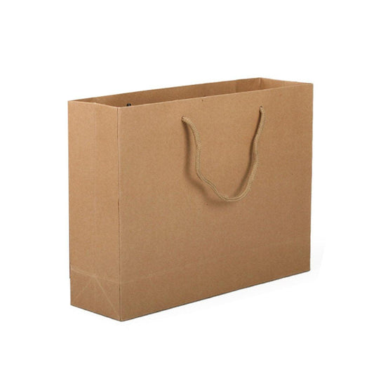 25pcs Paper Gift Bags Handbag Kraft Paper BagsParty Favors Wedding Packaging - 25x30x13.5cm