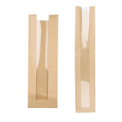 200PCS Transparent Food Greaseproof Bags French Bread Baguette Packaging Pouc - 35X11CM