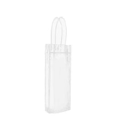 100x PVC Transparent Gift Tote Bag with Snap Button for Packaging - 20*16*8cm