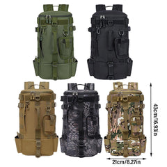 Waterproof Fishing Tackle Bag Large Capacity Multi Functional Shoulder Storage - Black
