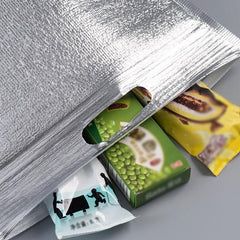 100Pcs Aluminum Foil Insulated Food Storage Bags for Thermal Cooling - 30*40CM-100PCS