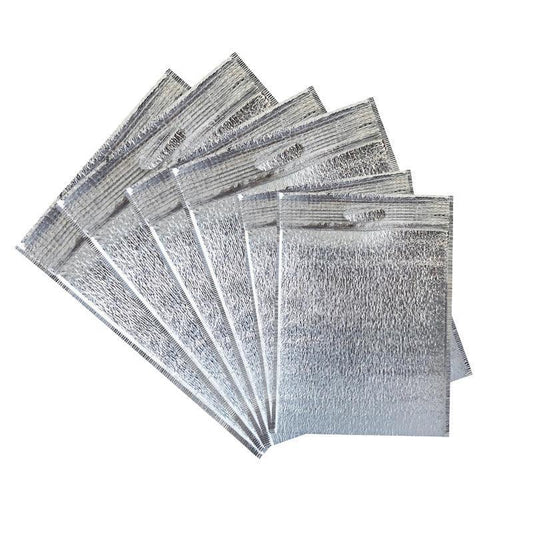 100Pcs Aluminum Foil Insulated Food Storage Bags for Thermal Cooling - 30*40CM-100PCS