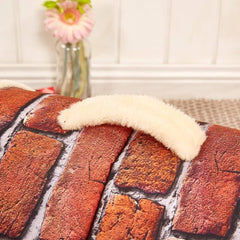 L Size Pet House Kennel Soft Igloo Beds Cave Cat Puppy Bed Warm Cushion Fold - Brown Dots