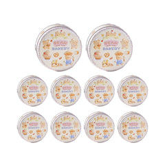 10PCS Cookie Tin Box Metal Biscuit Gift Box Candy Packaging Dragon Year Baking - Carrot Rabbit