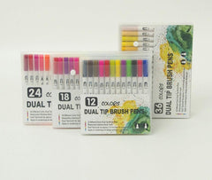 12-120 Watercolor Brush Pen Set Artist Sketch Marker - White-120 Colours