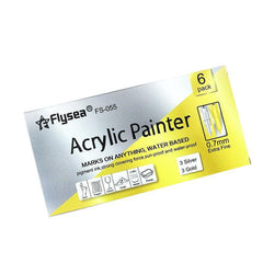 Flysea 12-80 Colours Acrylic Paint Pens Painting Stone Ceramic Glass Markers 0.7 - 80-Colour Set