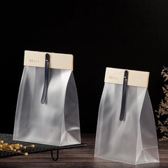 50pcs Transparent Snack Bags Biscuit Candy Bags Resealable Food Packaging - Blue