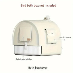 3in1 Parrot Bath Basin Bird Bathtub Cage or Accessory Pet Bird Feeder Water Bowl - Bathroom
