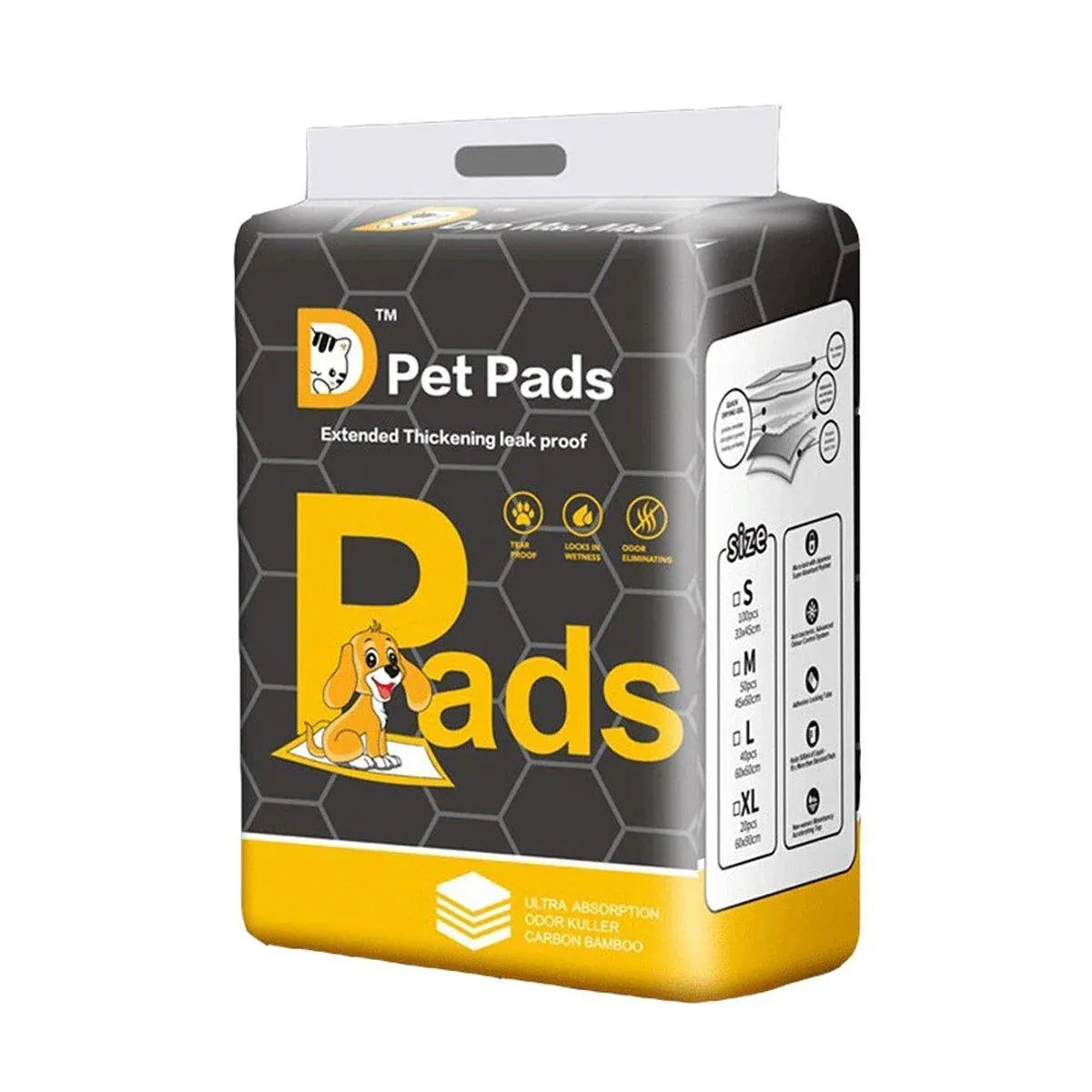 Bamboo Charcoal Deodorant Pet Pads Wholesale for Dogs Cats Fragrant - M-50PCS 45*60cm