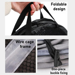 Foldable Pet Car Carrier Bag Breathable Travel Tent Portable Kennel for Transport - Grey