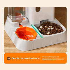 Pet Water Dispenser Automatic Feeder Bowl Cat Dog Drinking Fountain Food Feeding - Green