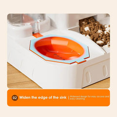 Pet Water Dispenser Automatic Feeder Bowl Cat Dog Drinking Fountain Food Feeding - Green