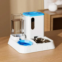 Pet Water Dispenser Automatic Feeder Bowl Cat Dog Drinking Fountain Food Feeding - Green