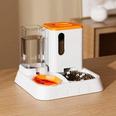 Pet Water Dispenser Automatic Feeder Bowl Cat Dog Drinking Fountain Food Feeding - Green