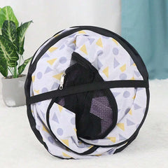 Foldable Cat Dog Kennel Pet Delivery Cage Portable Pet Fence Tent - Purple-L