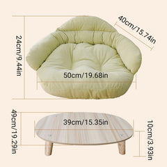 Universal Dog Cat Bed Four Seasons Mat Removable Washable Comfortable Cushion - Green