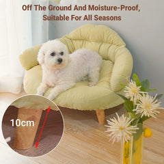 Universal Dog Cat Bed Four Seasons Mat Removable Washable Comfortable Cushion - Green