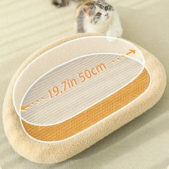 Large Cat Scratching Board Sofa Scratch Resistant Nest for Cats and Kittens - Grey