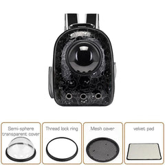 Cat Dog Backpack Carrier Breathable Pet Carrier Bag for Outdoor Travel - Penguin