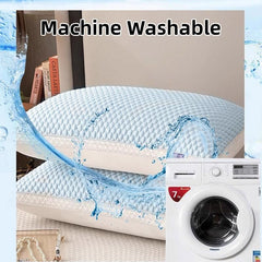 2pcs Breathable Pillow Set for Summer Comfort Soft for Home Use Sleeping Support
