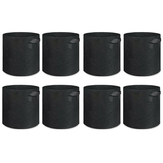 10 Pack Breathable Fabric Plant Grow Pots 2 to 20 Gallon Sizes - 20 Gallon-10PCS