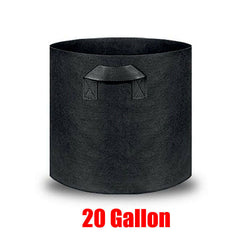 10 Pack Breathable Fabric Plant Grow Pots 2 to 20 Gallon Sizes - 20 Gallon-10PCS
