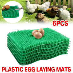 6PCS Egg Laying Box Mat Plastic Chicken Nest Grass Pad Imitation Grass Gasket