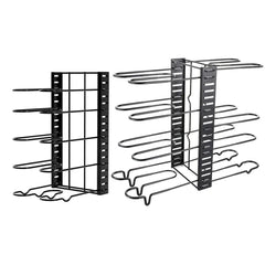 Multi-Layer Vertical Pot Lid Storage Rack Folding Kitchen Countertop Organizer - 8th-Floor