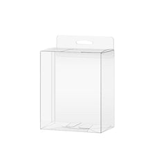 50pcs Transparent Gift Boxes with Hooks Clear Packaging Storage Containers - 10x3.2x17.5cm