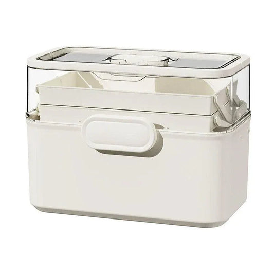 Large Capacity 3 Layer Medicine Box Family Medical Storage Case First Aid Supply