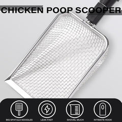 2pcs Long Handle Pet Litter Scoop Climbing Chicken Beach Scoop for Cats Dogs