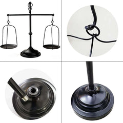 Black iron balance Scale candlestick decorative candle wedding Home Decor Gifts