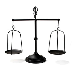 Black iron balance Scale candlestick decorative candle wedding Home Decor Gifts