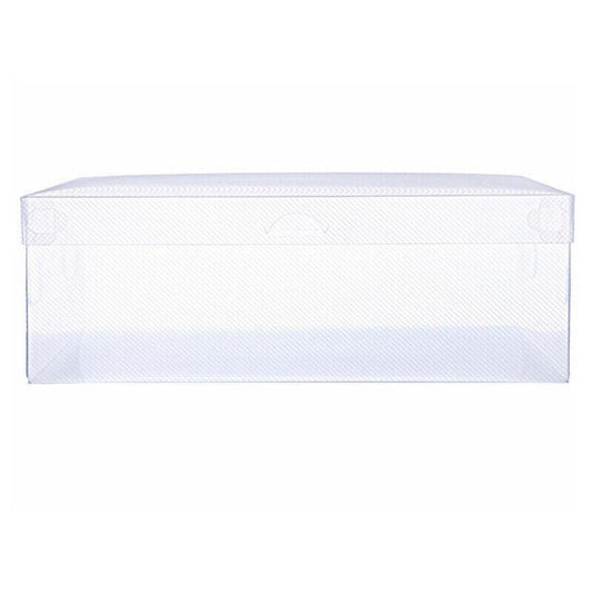 20x Clear Shoe Storage Box Foldable Stackable Plastic Shoe Boxes