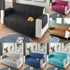 130X195cm Seater Pet Sofa Protector Cover Quilted Couch Covers Lounge Slipcover - Blue