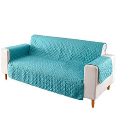 130X195cm Seater Pet Sofa Protector Cover Quilted Couch Covers Lounge Slipcover - Lake Blue
