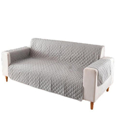 130X195cm Seater Pet Sofa Protector Cover Quilted Couch Covers Lounge Slipcover - Grey