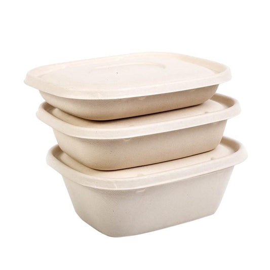 100X Food Preparation Burger Storages Cake Packaging Box Lunch Boxes - 1300ml-Primary